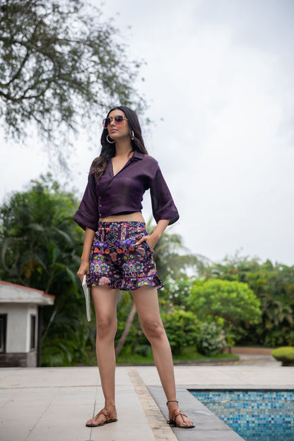 Majestic Purple Co-ord Set - Yuvani