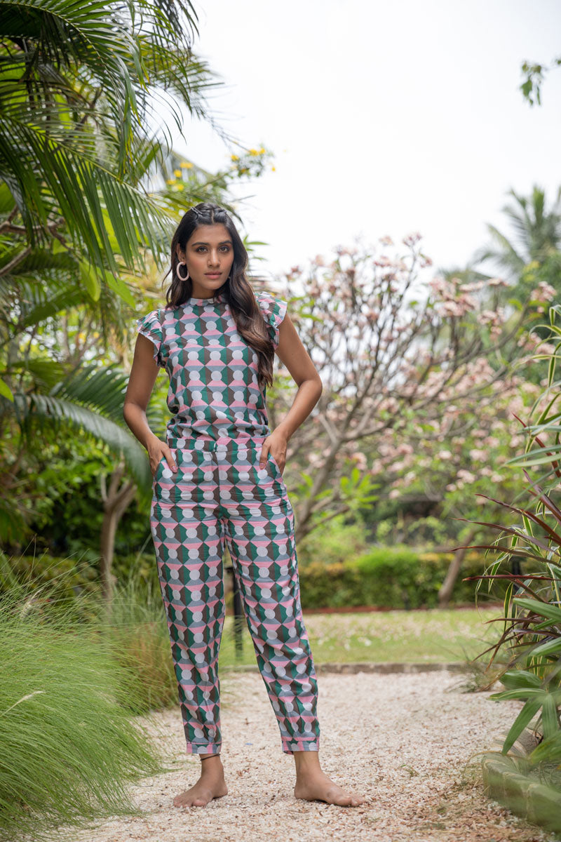 Square Stones Printed Co-ord Set - Yuvani